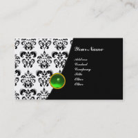 GEM DAMASK MONOGRAM verde-esmeralda pérola