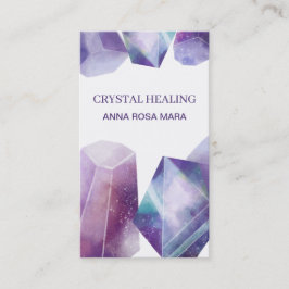 Cartão De Visita * Gema dos cristais da aguarela de pedra preciosa