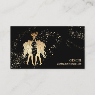 Cartão De Visita *~* GEMINI : Zodiac Astrologia Lendo Gêmeos Moon