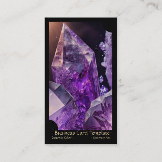 Cartão De Visita Gemstone Crystal Healing Ameyst