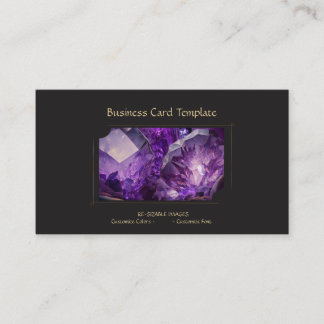 Cartão De Visita Gemstone Crystal Jewel Ametyst