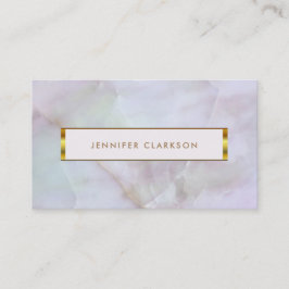 Cartão De Visita Gemstone Gemstone Dourado de quartzo roxo