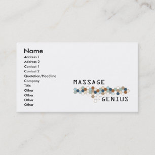 Cartão De Visita Gênio da massagem
