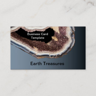 Cartão De Visita Geode Minerals Agates Cristais