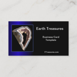 Cartão De Visita Geode Minerals Agates Cristais