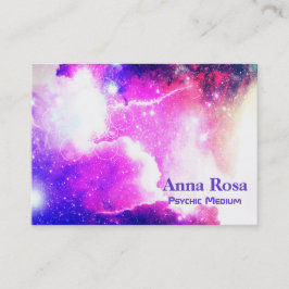 Cartão De Visita Geometria sagrado cósmica da galáxia da nebulosa