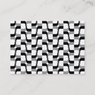 Cartão De Visita Geometric Pattern 020614 - Black and Cinza (Padrã