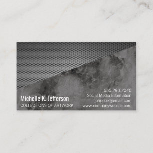 Cartão De Visita Geométrico   Mármore