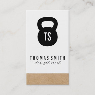 Cartão De Visita Geométrico / Variação do Treinador Pessoal do Kett