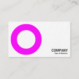 Cartão De Visita Geometropolis - Círculo Negrito - Magenta