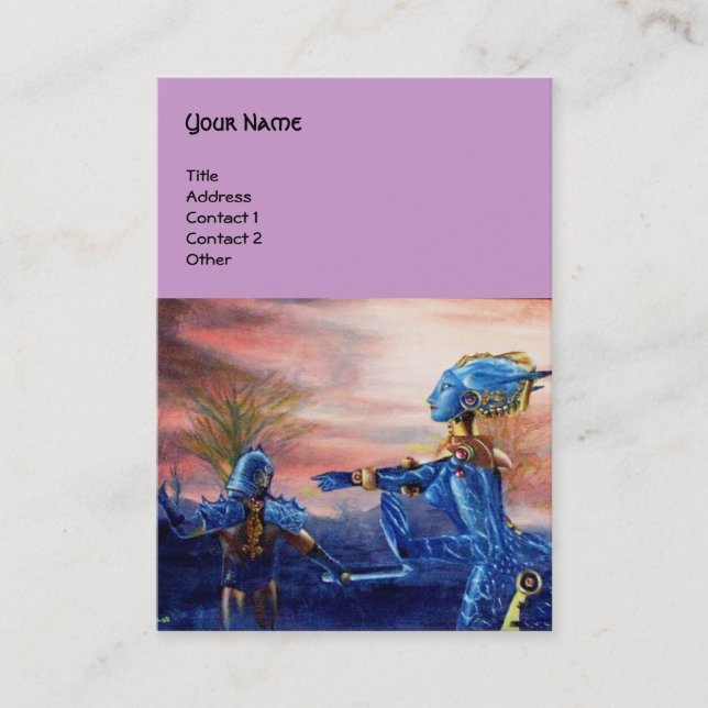 Cartão De Visita GEORGE DE santos E DRAGÃO DE ALIENÍGENA (Frente)