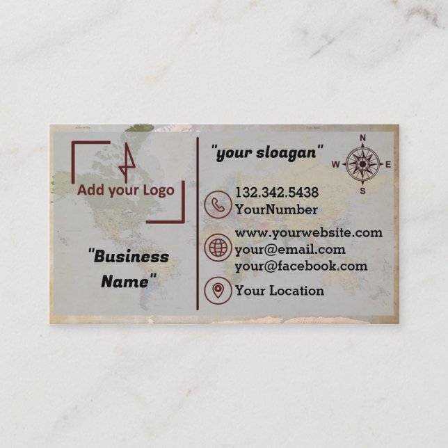 Cartão De Visita Geospatial/Cartão de visita de Vigilância (Frente)