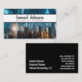Cartão De Visita Gerenciamento de Riqueza do Contador do Planejador
