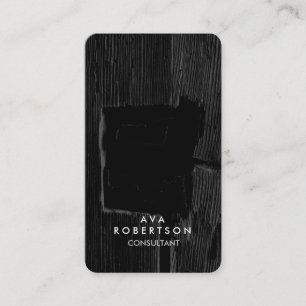 Cartão De Visita Gerente criativo de madeira cinzento do