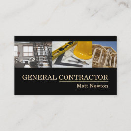 Cartão De Visita Gerente de Construtor de Empreiteira Geral de Cons
