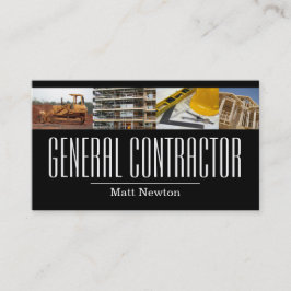 Cartão De Visita Gerente de Construtor de Empreiteira Geral de Cons
