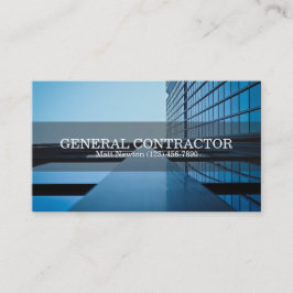 Cartão De Visita Gerente de Construtor de Empreiteira Geral de Cons