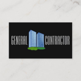 Cartão De Visita Gerente de Construtor de Empreiteiro Geral Constru