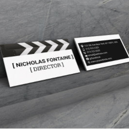 Cartão De Visita Gerente de Produção de Filme e Diretor 