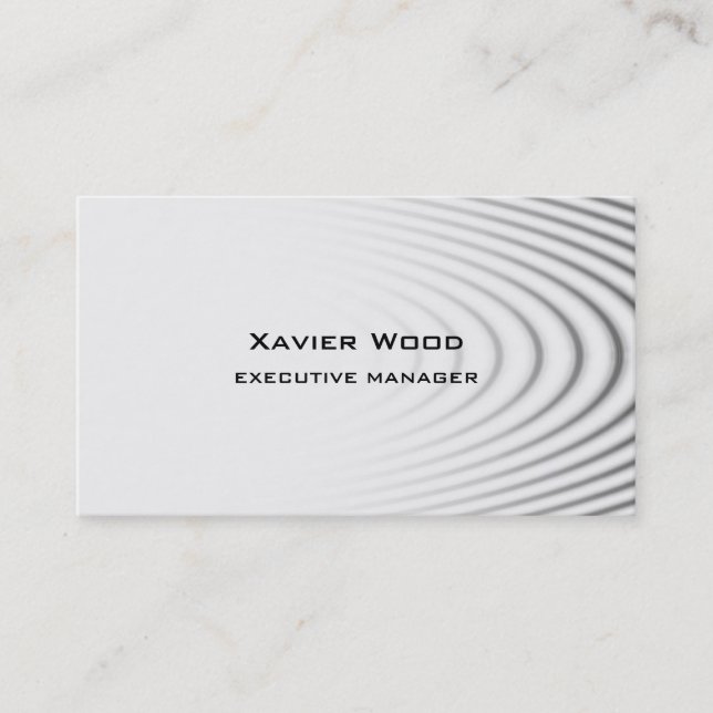 Cartão De Visita Gerente profissional elegante moderno de tendência (Frente)