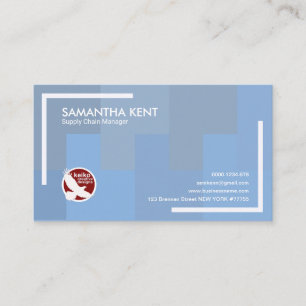 Cartão De Visita Gerente sacudindo-se da cadeia de aprovisionamento