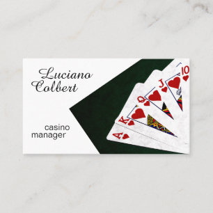 Cartão De Visita Gestor de casino engraçado personalizável