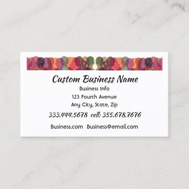 Cartão De Visita Gestor de Pessoal Profissional, Gerente de RH (Frente)