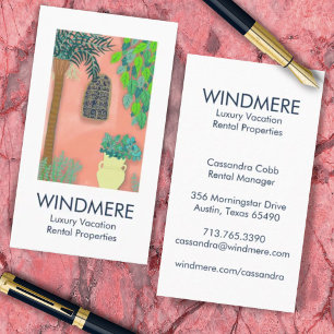 Cartão De Visita Gestor de Propriedades do Agente Imobiliário do Lu