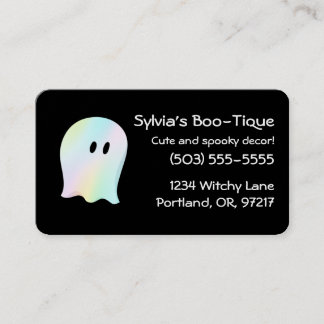 Cartão de visita Ghost Pastel personalizável