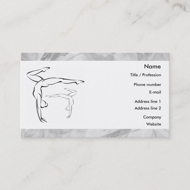 Cartão De Visita Ginástica 2 (Frente)