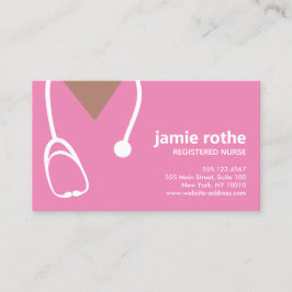 Cartão De Visita Ginecologia Enfermeira Americana Africana Scrubs