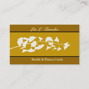 Cartão De Visita Ginkgo Flare Asiático