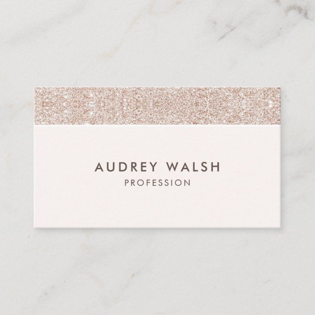 Cartão De Visita Girassol Champagne creme de luxo (Frente)