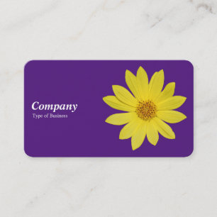Cartão De Visita Girassol 'Lemon Queen' Helianthus - Royal Purple