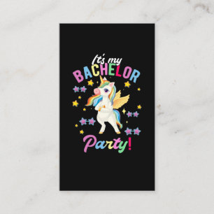Cartão De Visita Girls Bachelor Party Unicorn Bachelorette
