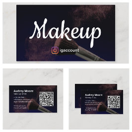 Cartão De Visita Girly Makeup Artist