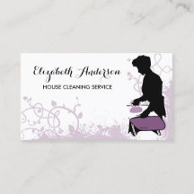 Girly Purple Vintage Maid Silhouette