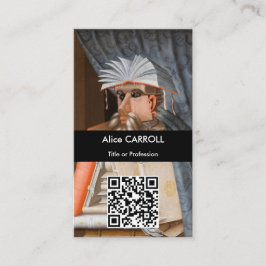 Cartão De Visita Giuseppe Arcimboldo - Bibliotecário - Código QR