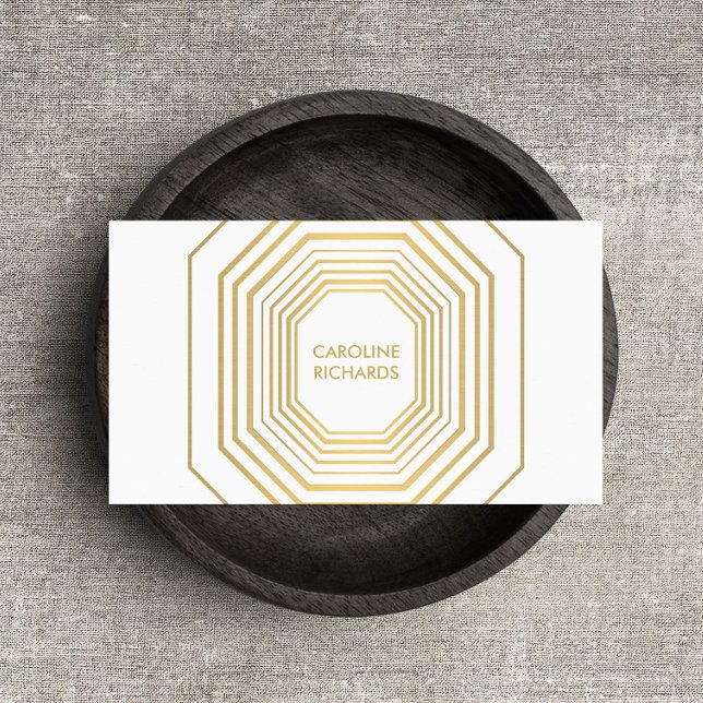 Cartão De Visita Glam Deco Jewelry Design Fashion Boutique No 2 (Criador carregado)