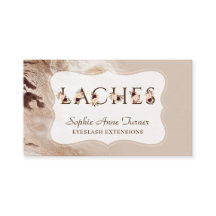 Glam Dourado Marble Floral - Letra EyeLash Extensõ