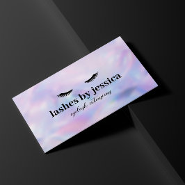 Cartão De Visita Glam Eyelashes Holographic