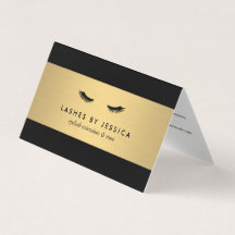 Glam Eyelashes Preto e Dourado Pós-tratamento