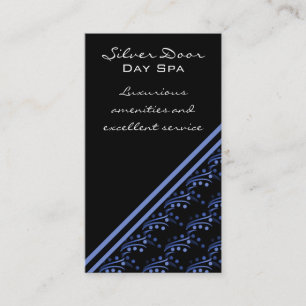 Cartão de visita Glam luxuoso, azul