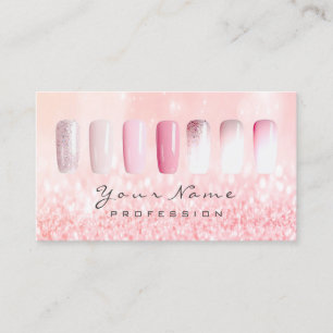 Cartão De Visita Glama Metálico, Glama, Glama Rosa Rosa, Rosa, Glam