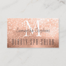 Cartão De Visita Glamorous Rosa Glitter Hair SPA Salon