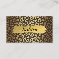 Glamouroso Moderno Estampa de Pele de Animal Leopa