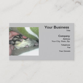 Cartão De Visita Glider de Açúcar Dormindo em Aberto