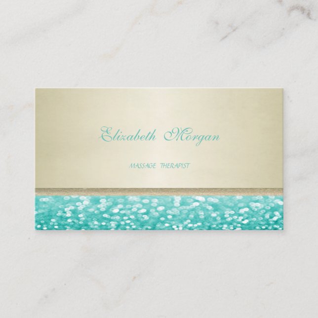 Cartão De Visita Gliteria Elegante Profissional (Frente)