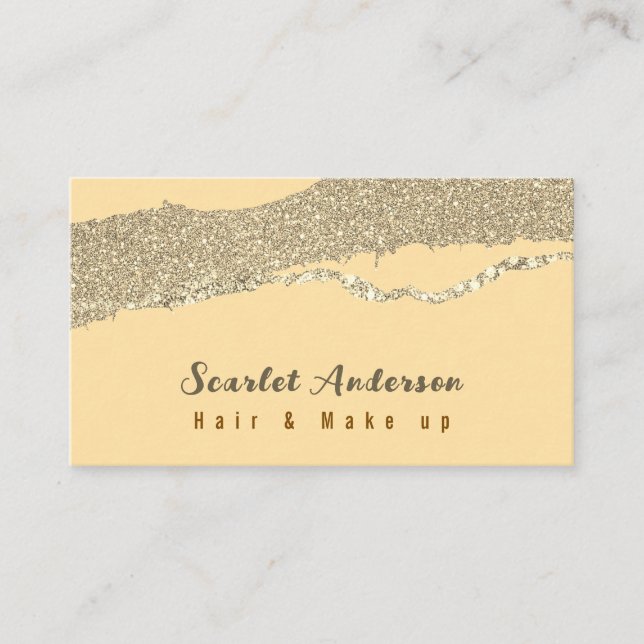 Cartão De Visita Gliteria simples moderna e elegante (Frente)