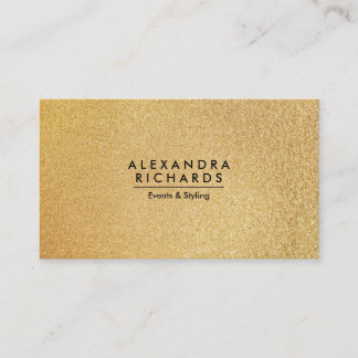 Cartão De Visita Glitter do ouro